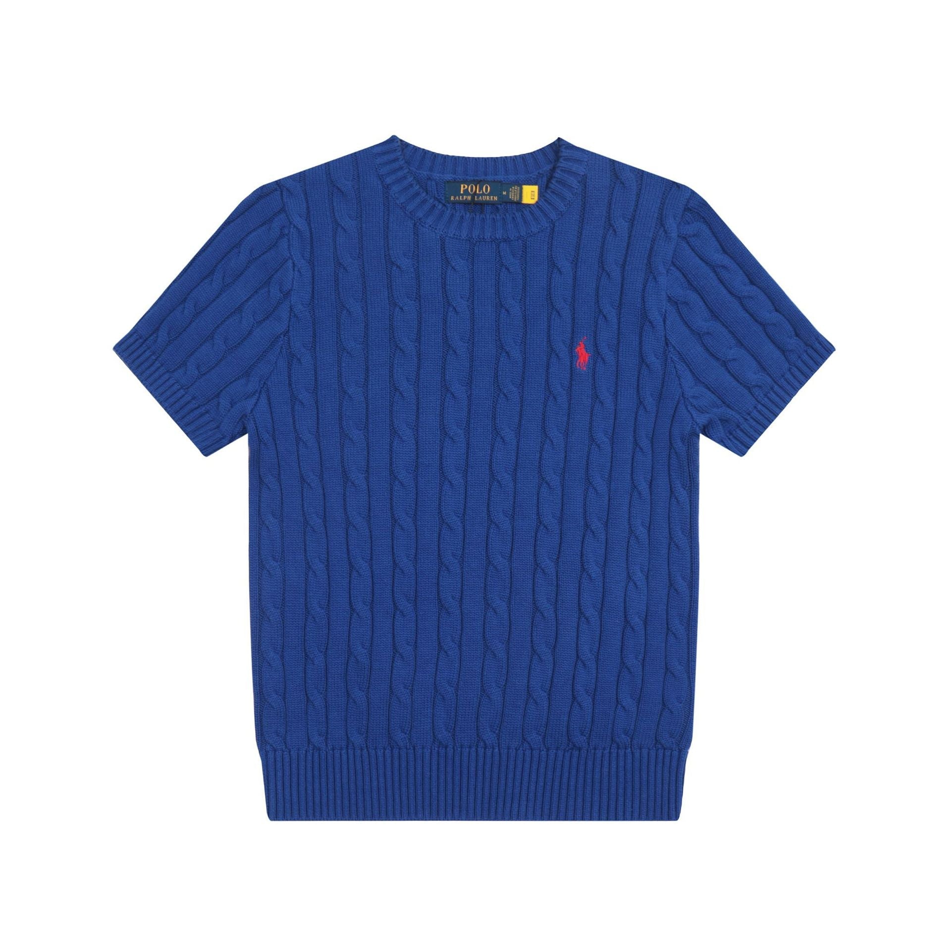 Ralph Lauren Knitted sweaters Ralph Lauren Knitted Short Sleeved Shirt Small Standard Twist Knitted Crew Neck Short Sleeve