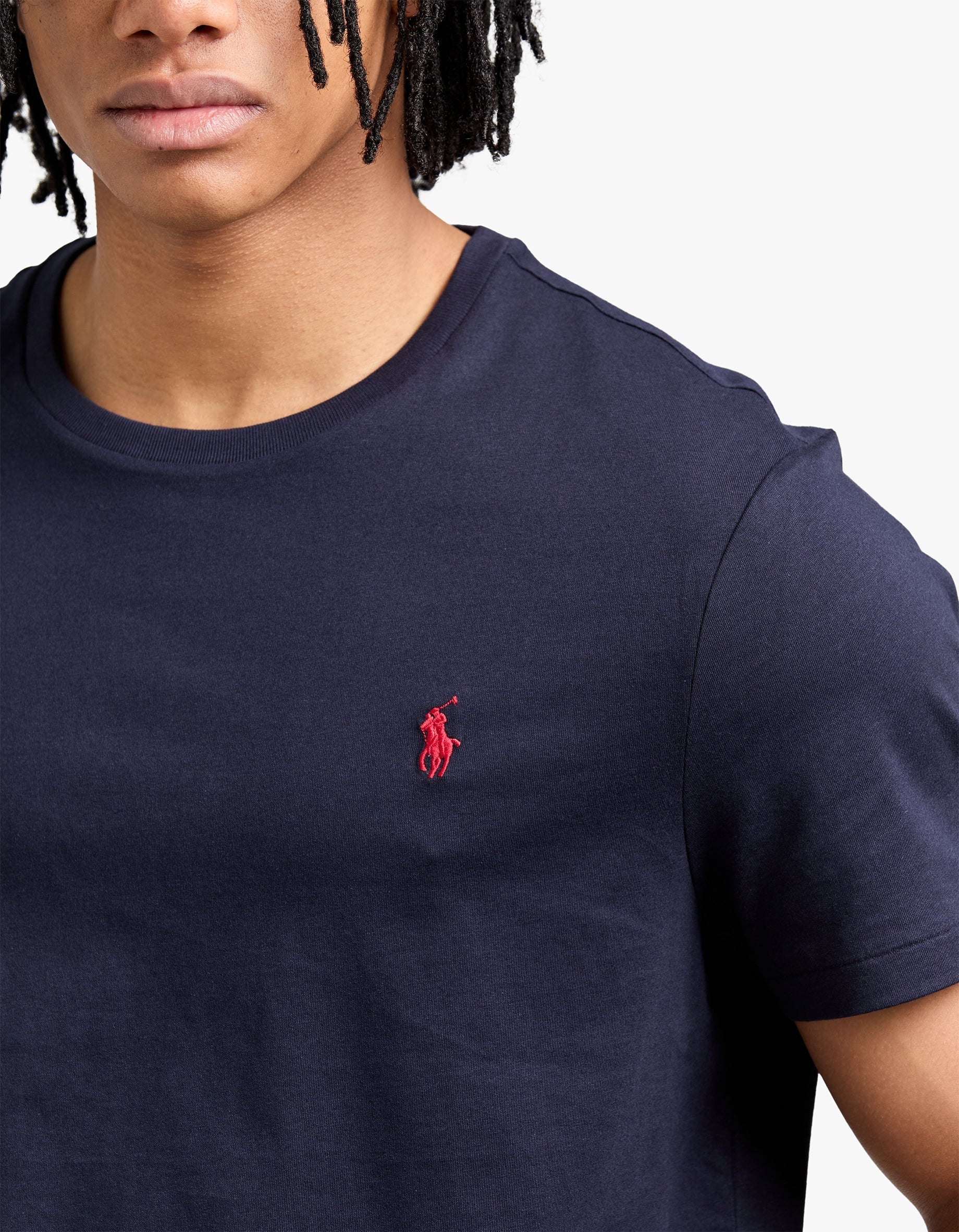 Custom Slim Fit Crew Neck T Shirt - Ink