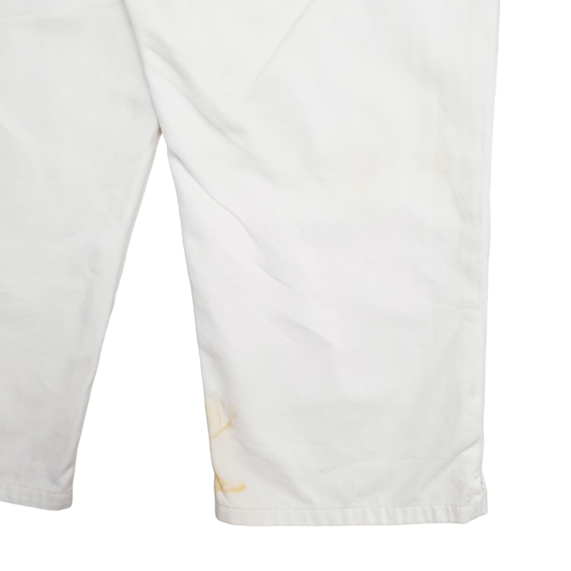 Womens Ralph Lauren White Chino Cotton  Trousers UK14