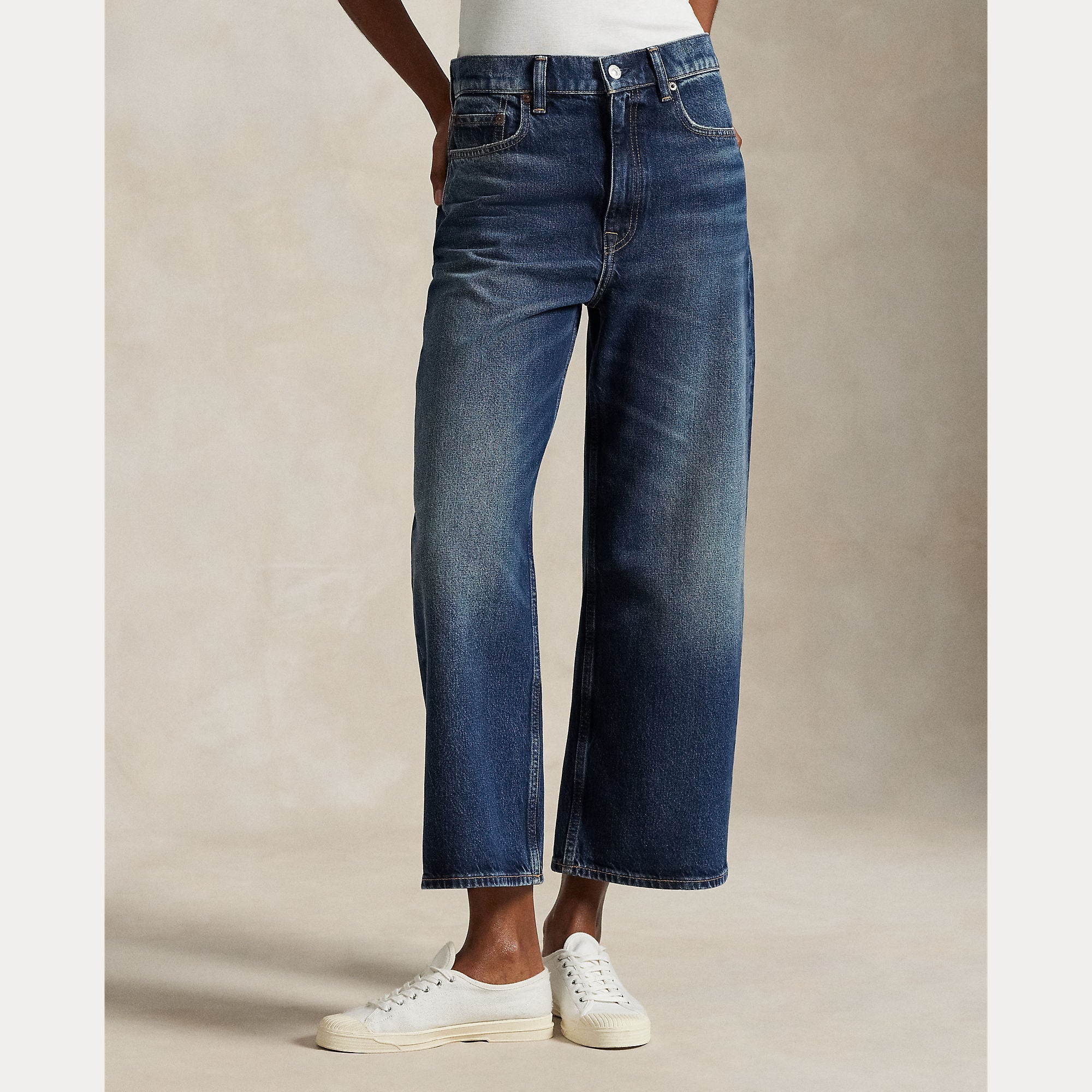 Polo Ralph Lauren - High Rise Wide Leg Crop Jean